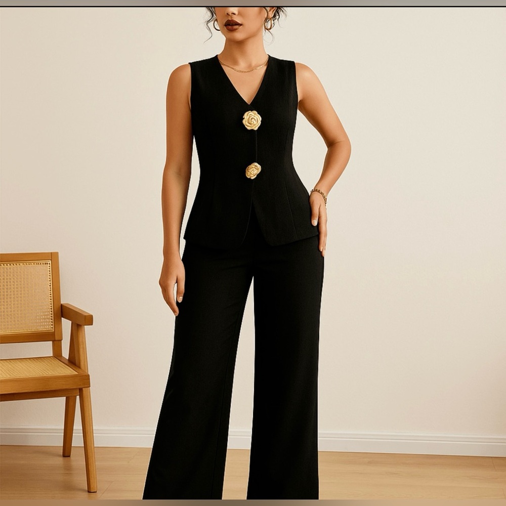 Elegant Black 2 Piece Set